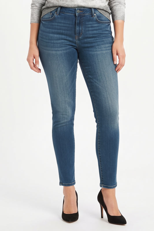 High Rise Ankle Skinny Jeans - Marisole - SLINK JEANS