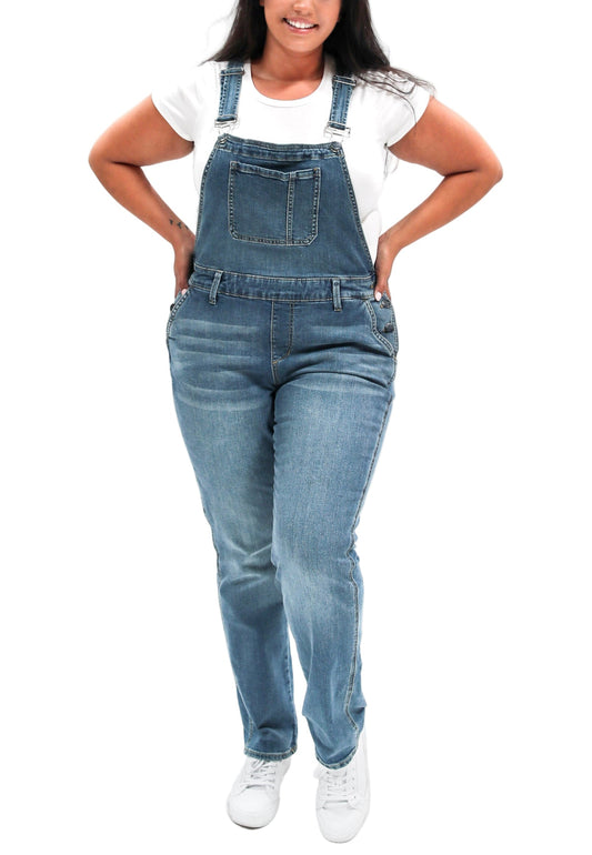 Denim Overall bibs in 32" inseam - Josephine