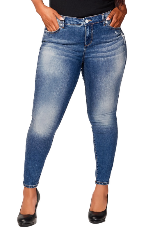 Denim mid rise ankle skinny in 29" inseam - Jayla
