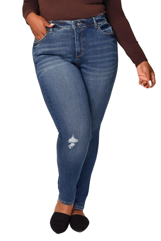 Denim High Rise Skinny in 31" Inseam - Lydia
