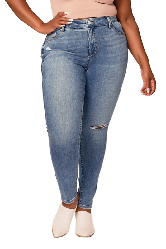 Denim High Rise Skinny in 31" Inseam - Sloane