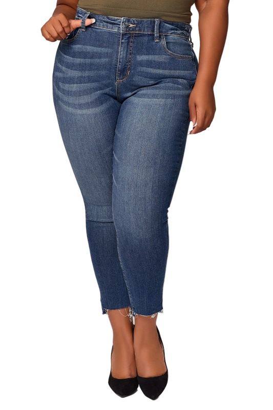 Denim high rise skinny in 28" inseam ankle length - Lainey