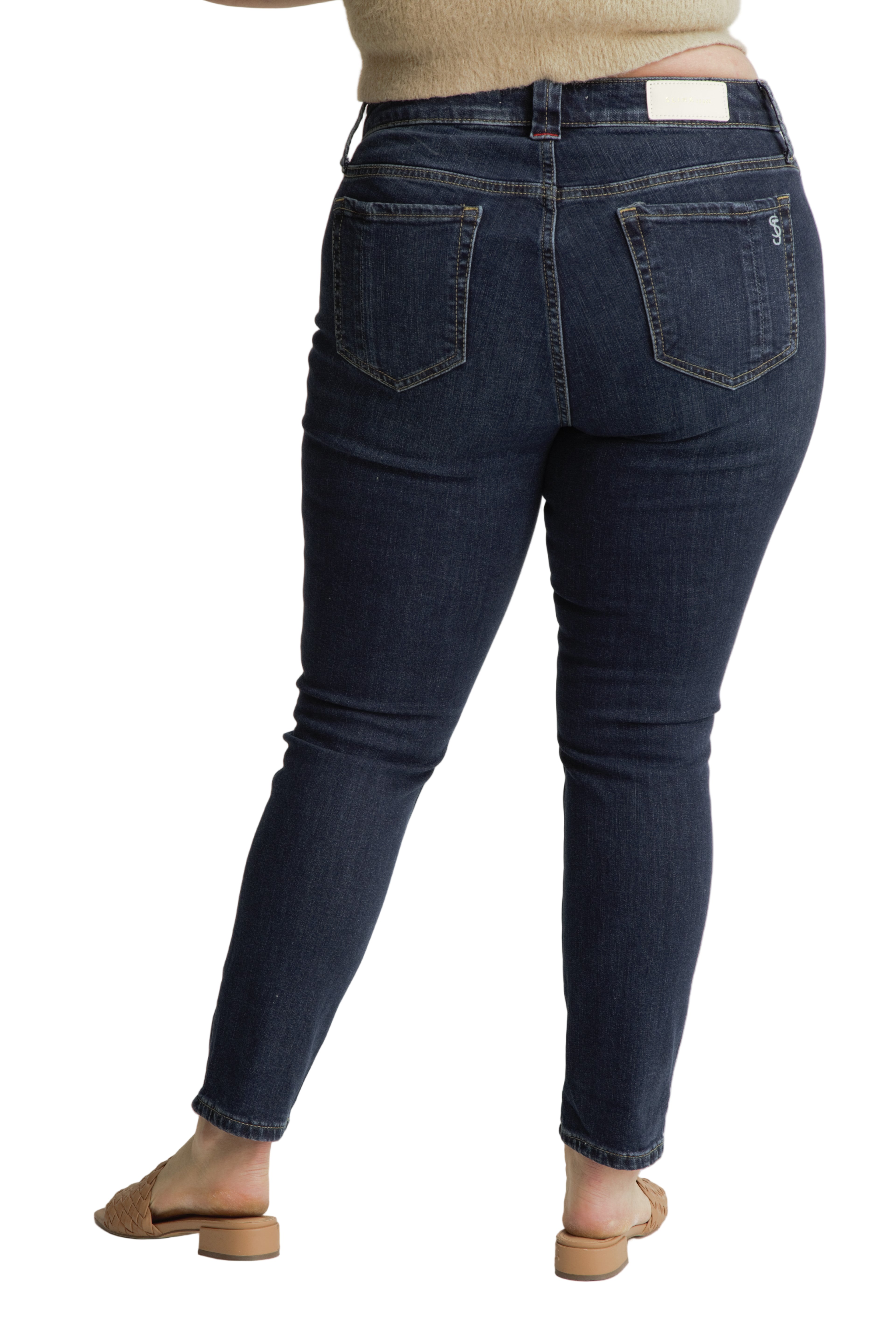 Denim High Rise Ankle Skinny in 28" inseam - Macie - SLINK JEANS