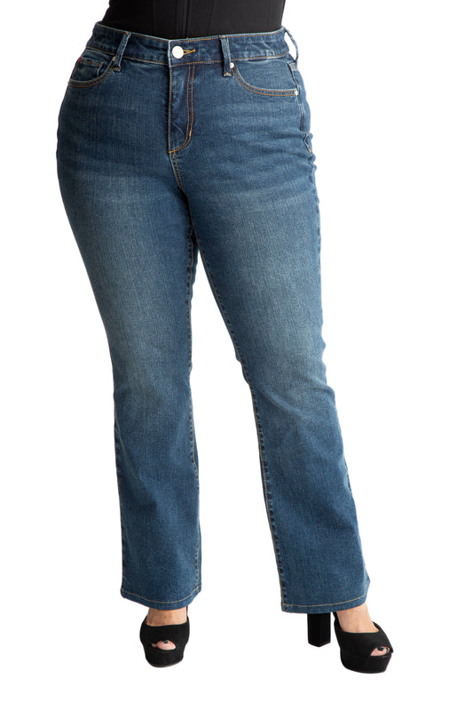 Denim high rise bootcut in 32" inseam - Luna