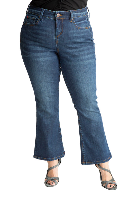 Denim high rise flare in 28" inseam - Lily