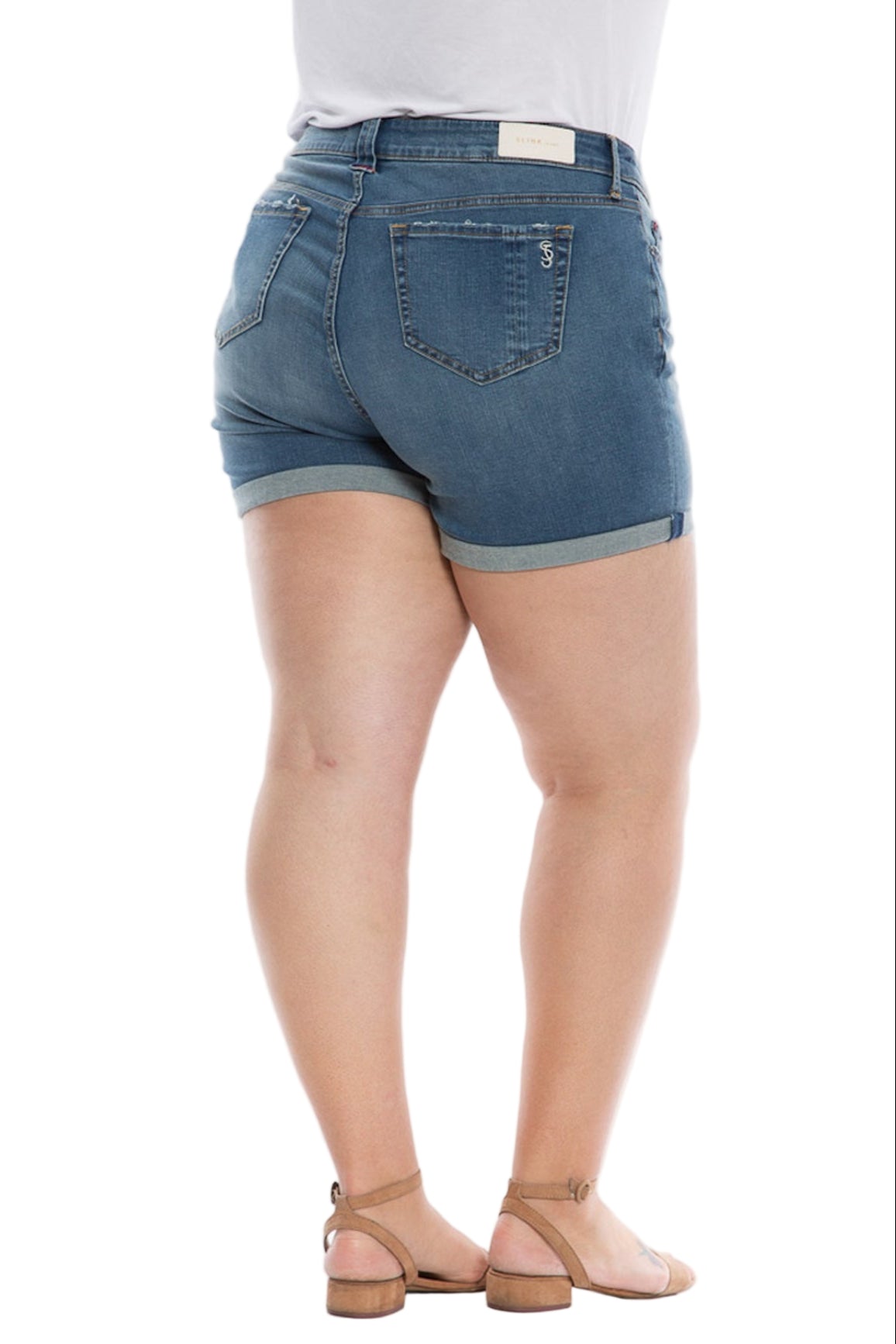Denim Shorts with rolled hem - Kinslee - SLINK JEANS