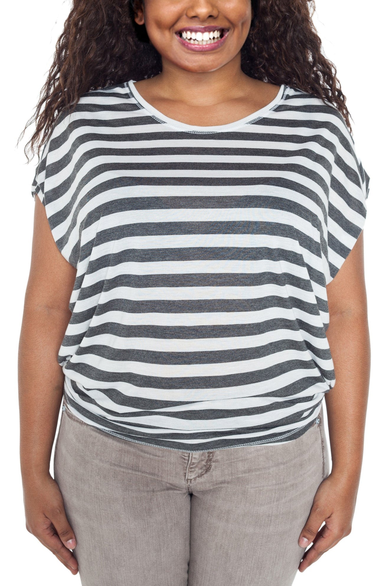 Scoop Neck Dolman Tee - SLINK JEANS