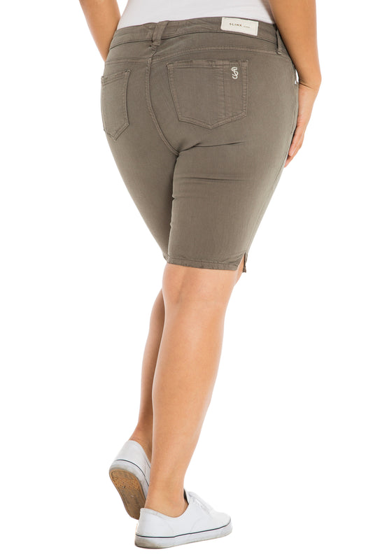 Bermuda - DARK OLIVE - SLINK JEANS