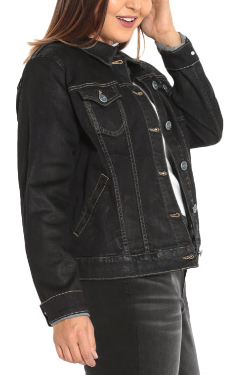 Denim Sherpa Jacket - JORDAN - SLINK JEANS