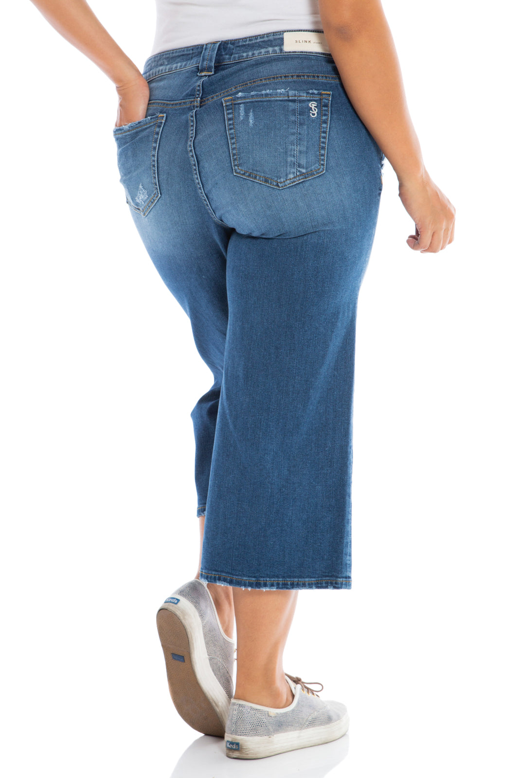Mid Rise Wide Leg Crop - MAE - SLINK JEANS