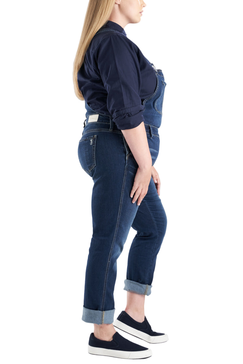 Denim Overall bibs in 32" inseam - Martha - SLINK JEANS
