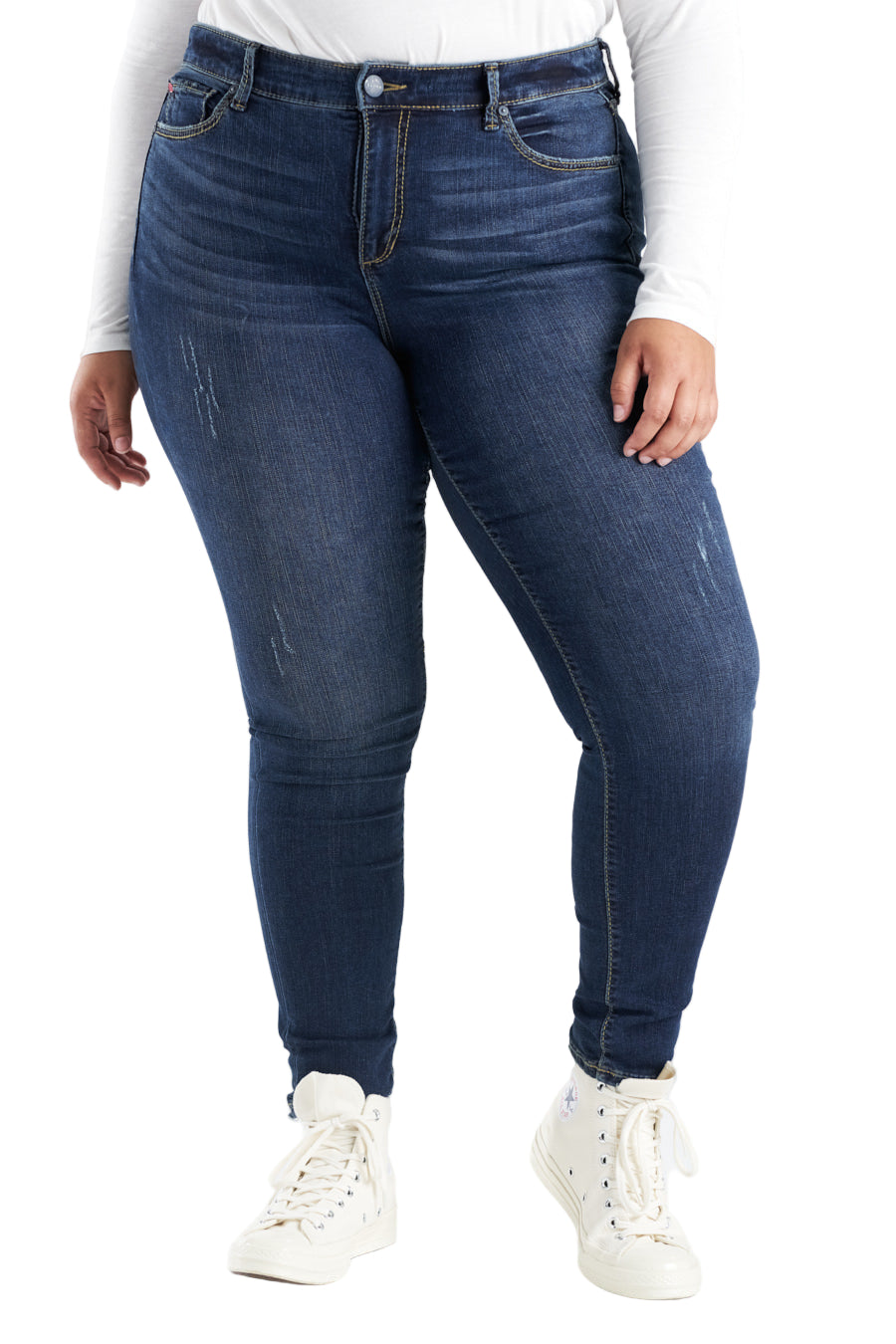 Denim High Rise Skinny in 31" inseam - Arden - SLINK JEANS
