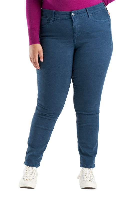 Color mid rise slim in 30" inseam - Hydro