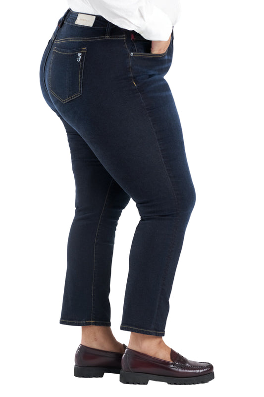 Denim High Rise Straight Leg in 30" inseam - Athena