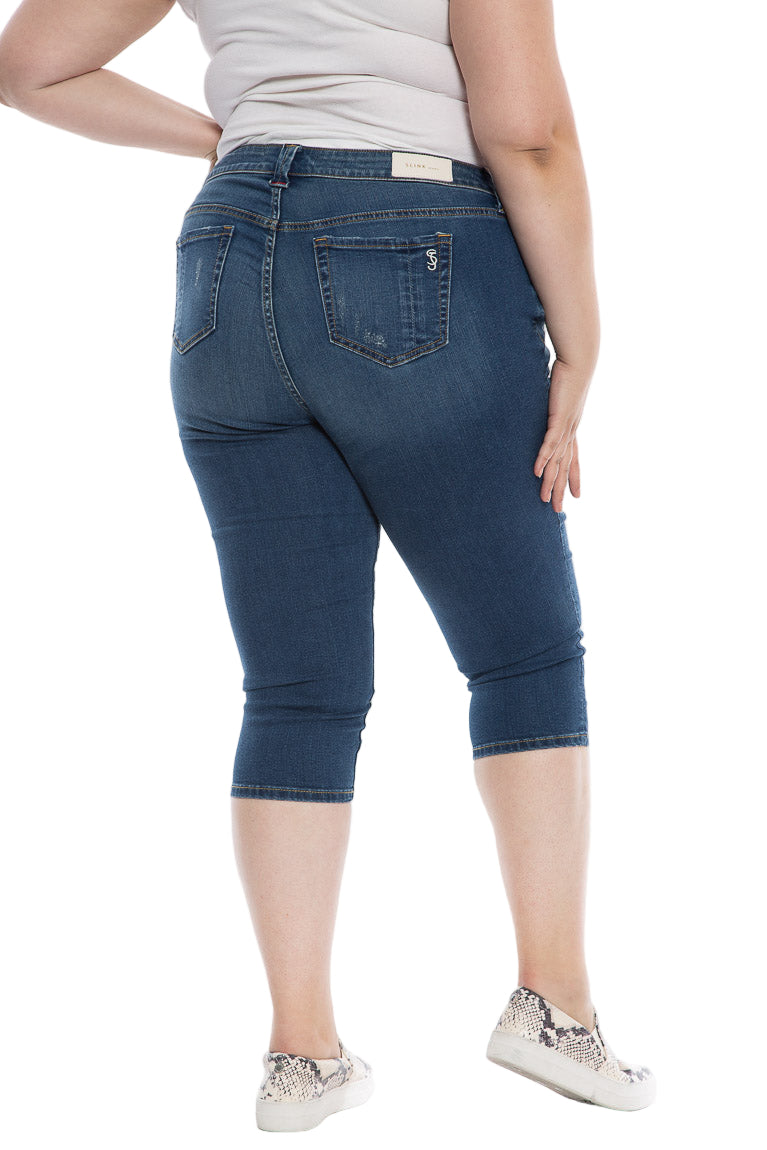 Mid Rise Crop - Palmer - SLINK JEANS