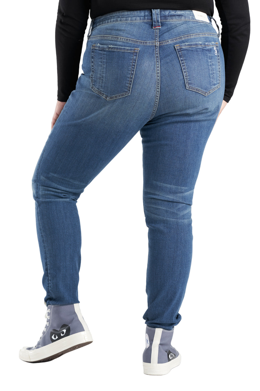 Denim High Rise Skinny in 31" inseam - Kinley - SLINK JEANS
