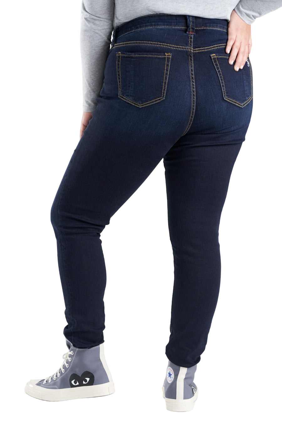 Denim High Rise Skinny in 31" inseam - Carolyn - SLINK JEANS