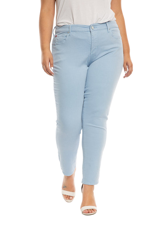 Denim Mid Rise Boyfriend rolled in 28" inseam - Cerulean