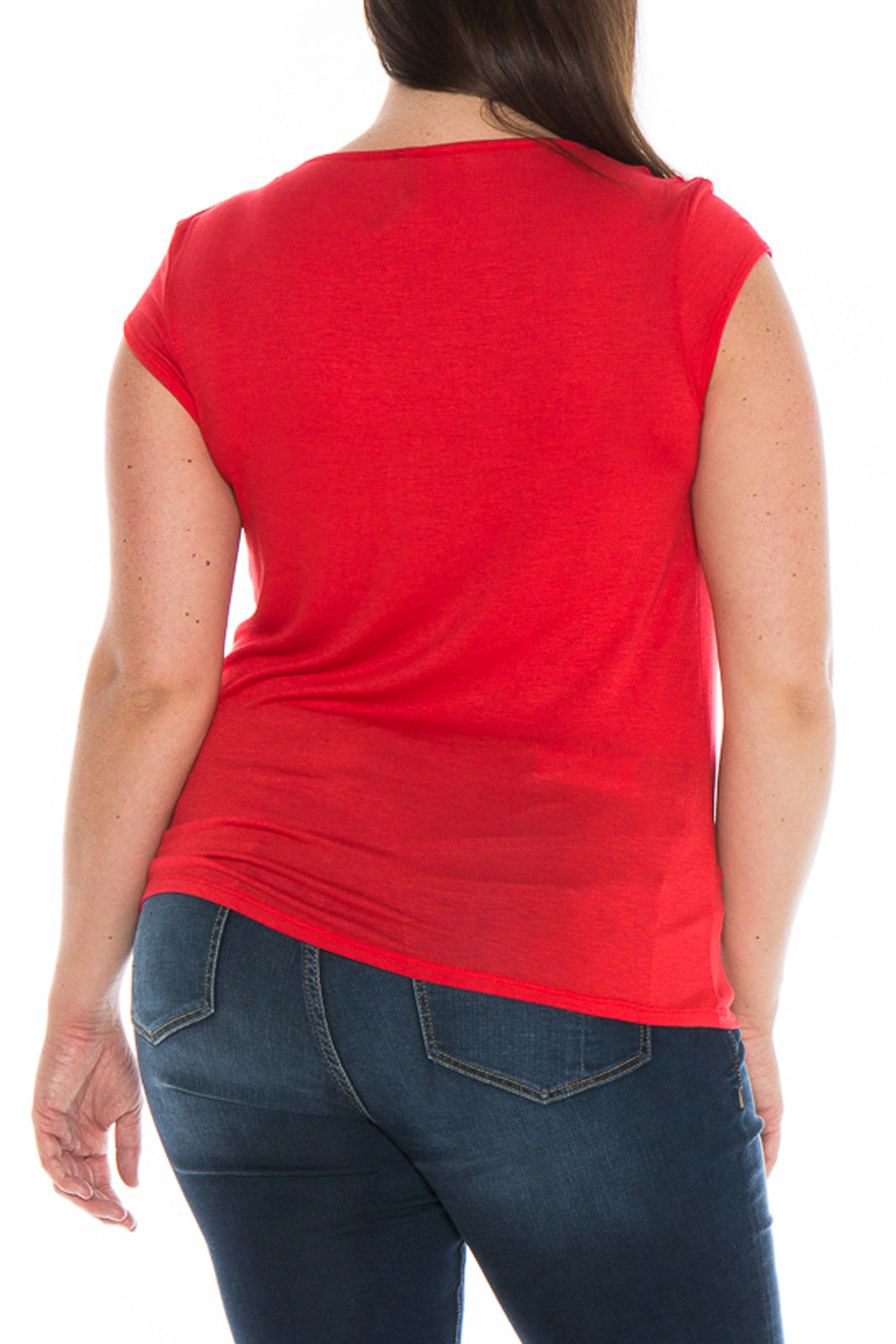 Draped Neckline Tee - SLINK JEANS
