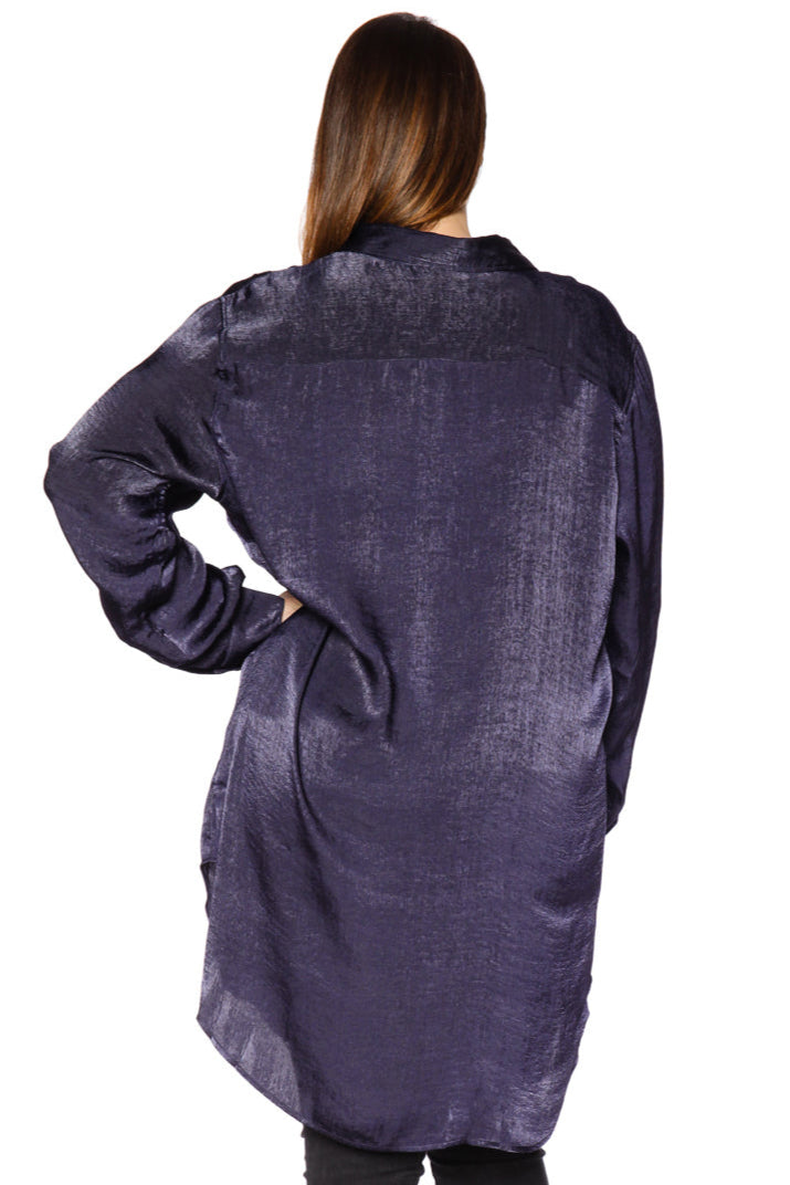 Silk Tunic - NAVY - SLINK JEANS