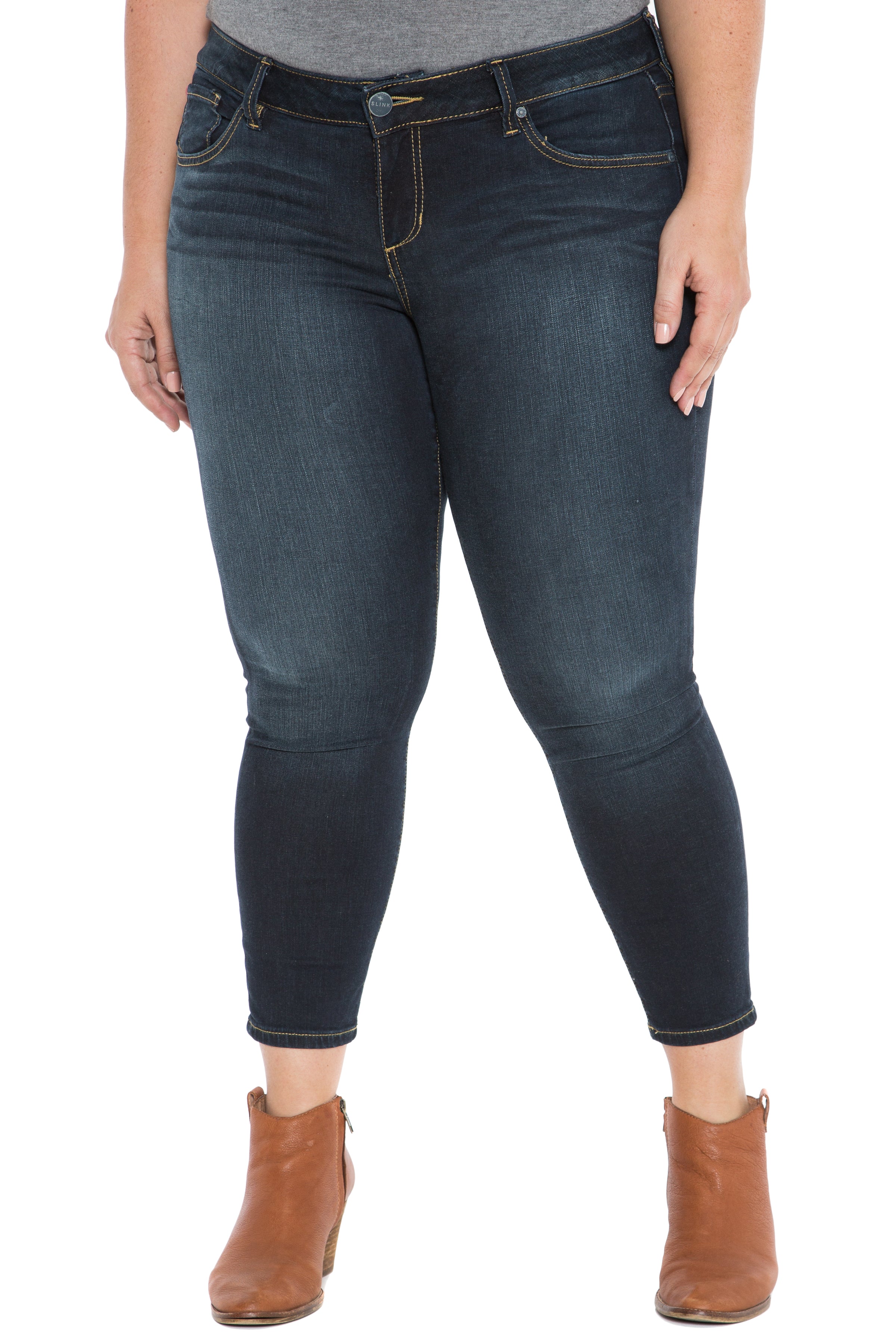 High Rise Ankle Slim Jegging - SUMMER - SLINK JEANS