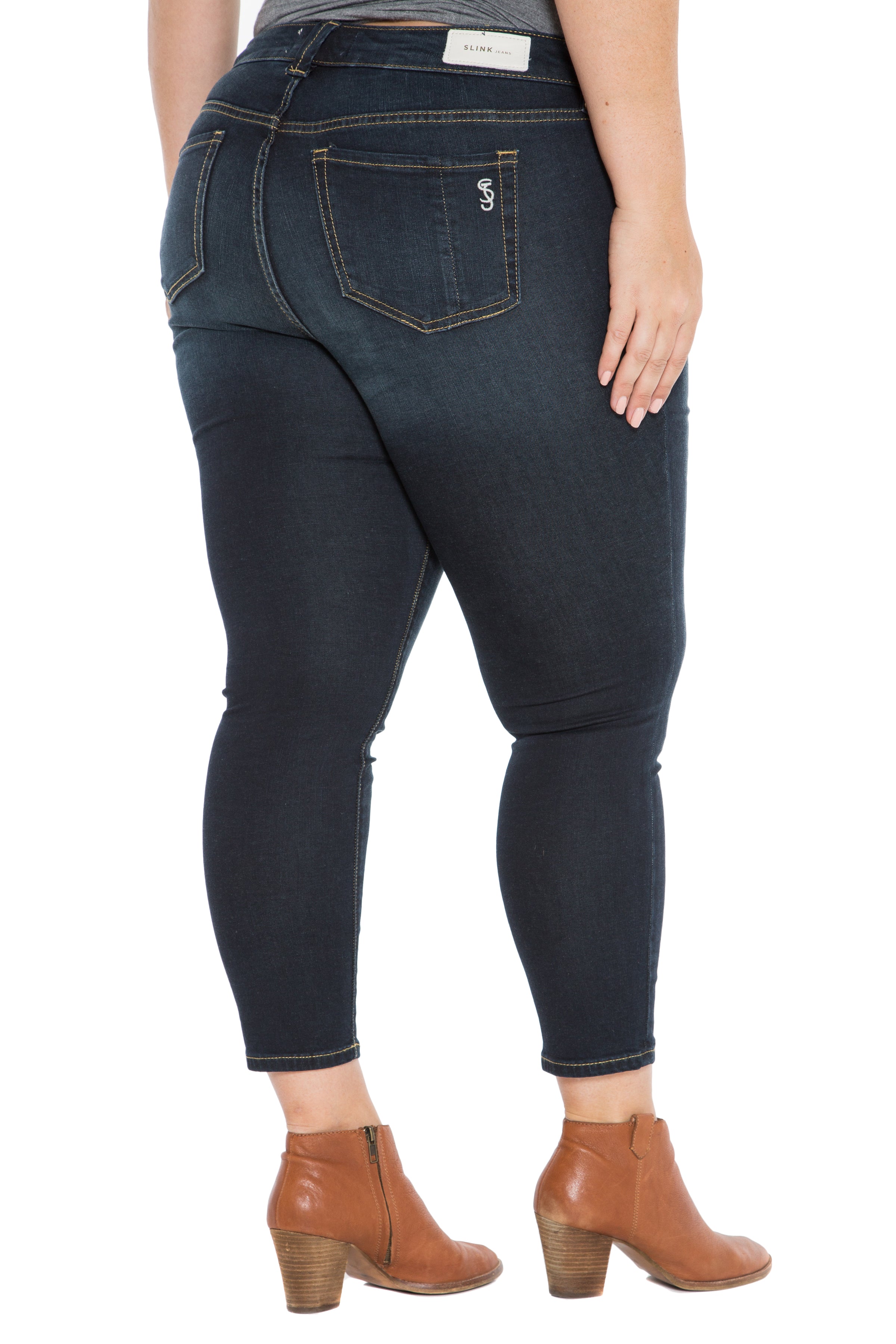 High Rise Ankle Slim Jegging - SUMMER - SLINK JEANS
