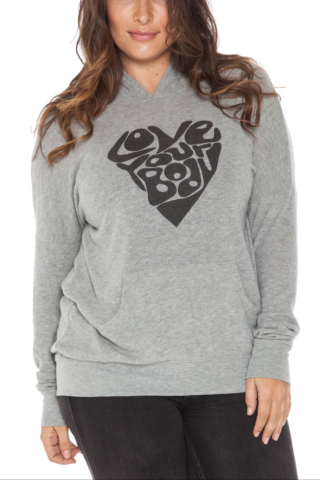 Hoodie - LOVE YOUR BODY - SLINK JEANS