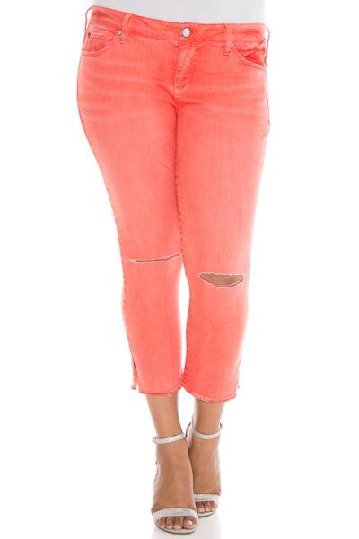 Frayed Hem Crop - SLINK JEANS