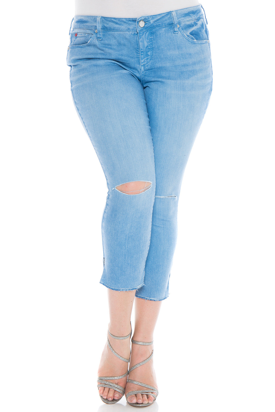 Frayed Hem Crop - SLINK JEANS