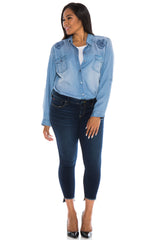 Western Shirt With Paisley Embroidery - ALICIA - SLINK JEANS