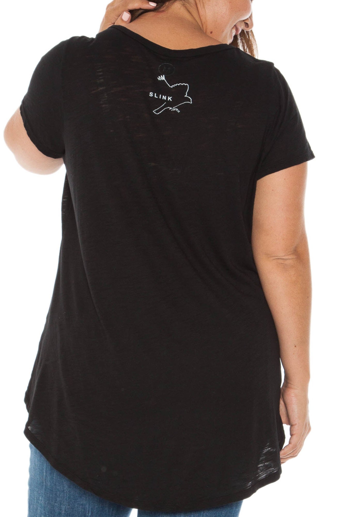 Short Sleeve Tee - LOVE YOUR BODY - SLINK JEANS