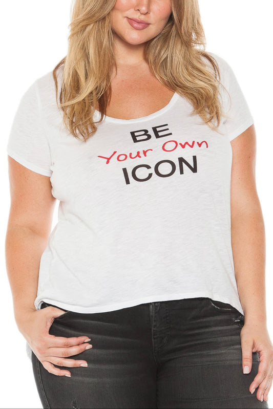Short Sleeve Tee - BE YOUR OWN ICON - SLINK JEANS