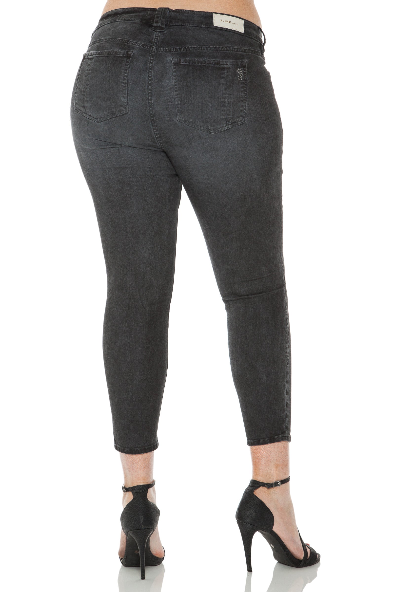 Ice Dye Ankle Jegging - AFTER DARK - SLINK JEANS