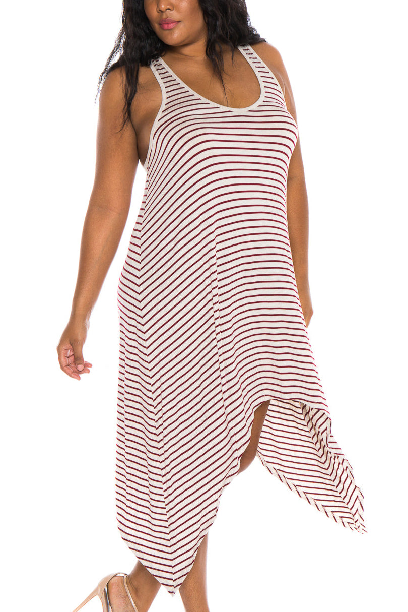 Stripe Tank Dress - SLINK JEANS