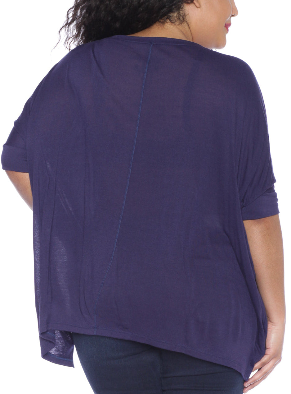 Oversized V-Neck Top - SLINK JEANS