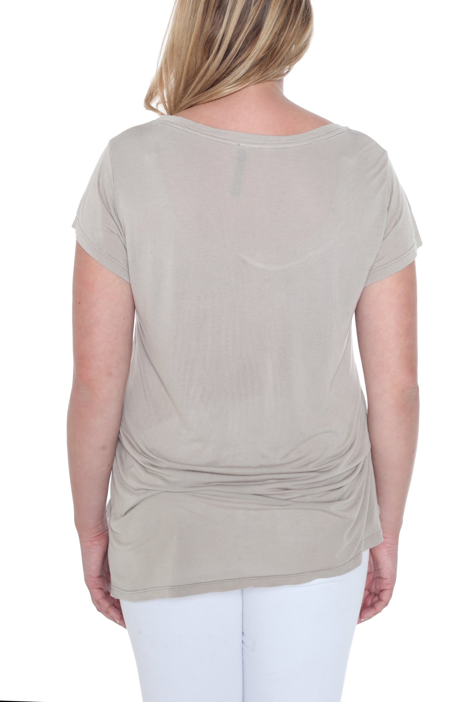 Scoop Neck Tee - NOTICEABLE - SLINK JEANS