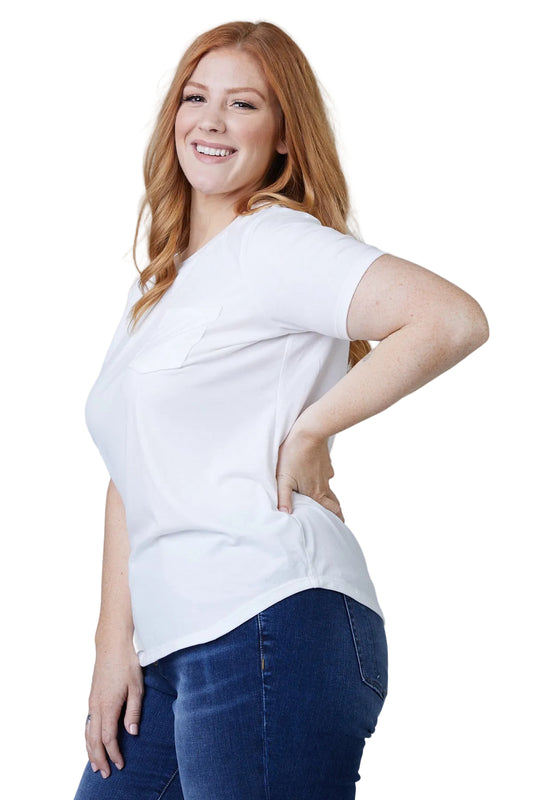 Crew Neck Tee - White