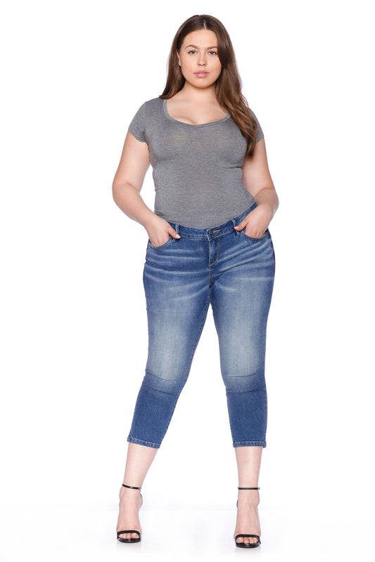 Mid rise skinny cropped jeans - Naimah