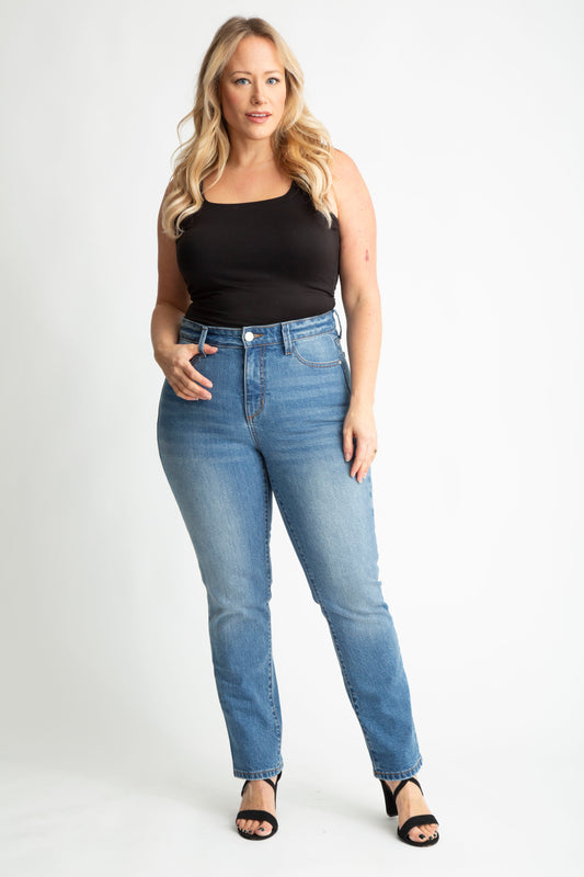 Denim High Rise Straight in 28" Inseam - Rylee
