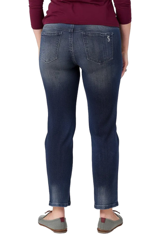 Denim high rise skinny in 28" inseam ankle length - Anouk - SLINK JEANS