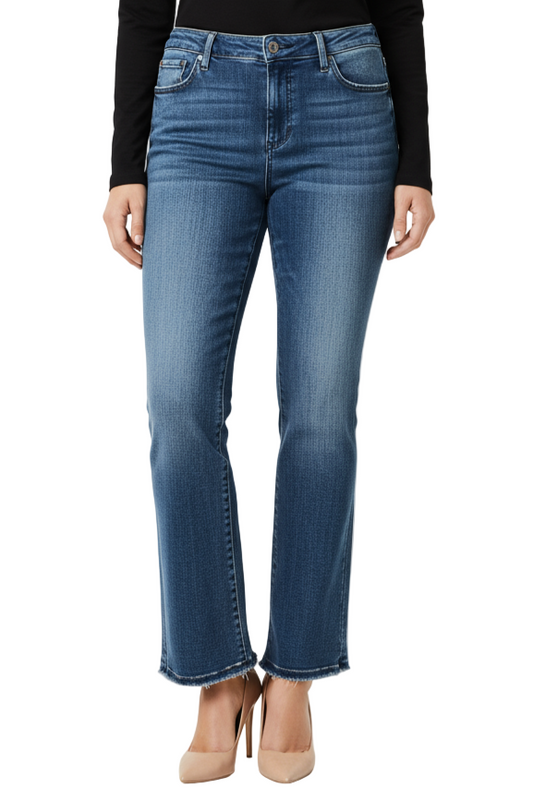 Denim high rise flare in 28" inseam  - Calantha