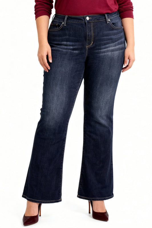 Denim high rise bootcut in 32" inseam - Odessa - SLINK JEANS