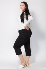 Mid Rise Crop - Solid Black