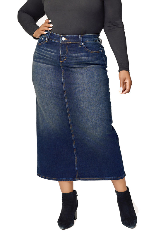Maxi Skirt with back vents -  Ruby