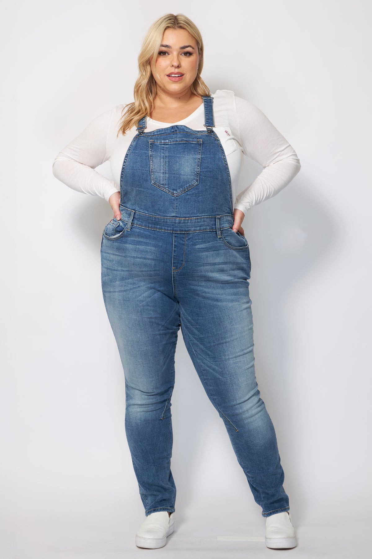 Denim Overall bibs in 32" inseam - Anna