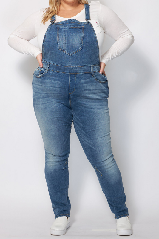 Denim Overall bibs in 32" inseam - Anna