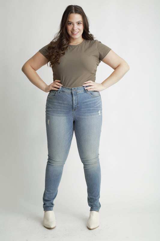 Denim High Rise Skinny in 31" inseam - Paislee