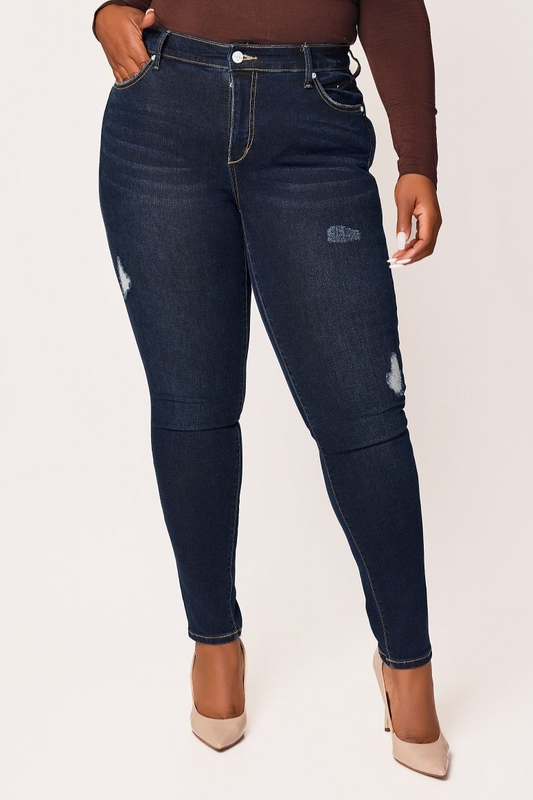 Denim high rise skinny in 31" inseam - Serenity