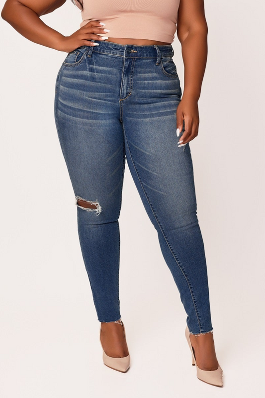 Denim High Rise Skinny in 31" Inseam - Juniper