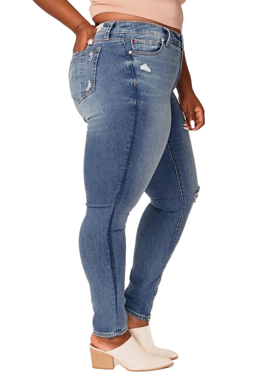 Denim High Rise Skinny in 31" Inseam - Sloane